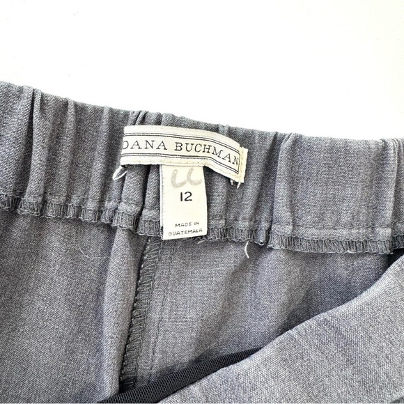 Dana Bachman Women’s Size 12 Grey Pull On Dress Pants Straight Leg Rayon Blend - Picture 5 of 10